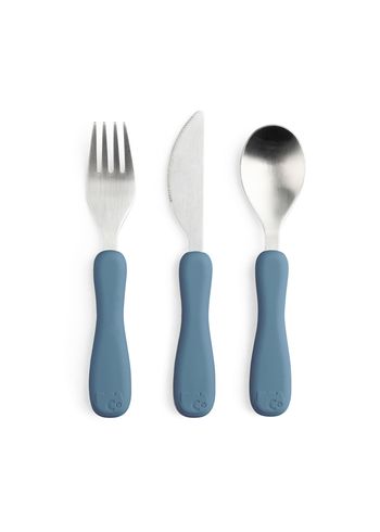 Sebra - Talheres para crianças - Cutlery - Nordic blue