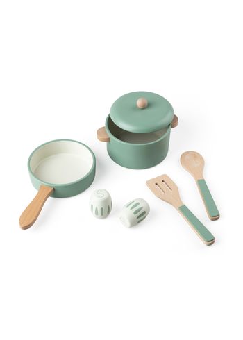 Sebra - Jouets - Kitchen pot and pan set - Grøn