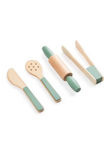 Sebra - Toys - Kitchen Utensils set - Grøn