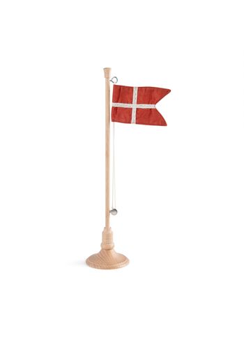 Sebra - Umělé květiny - Birthday table flag - Rød