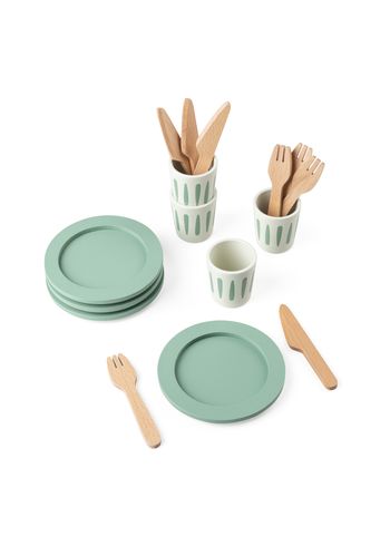 Sebra - Toys - Dining set for 4 - Grøn