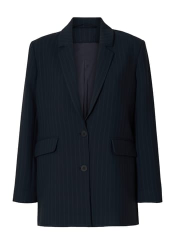 Selected Femme - Blazer - SLFRita Relaxed Blazer Pinstripe - Dark Navy/Pinstripe