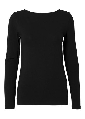 Selected Femme - Blouse - SLFCora LS Reversible Top NOOS - Black