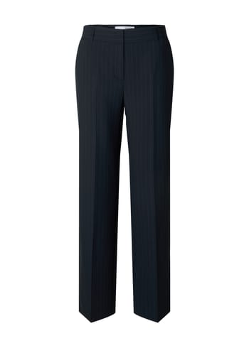 Selected Femme - Pantaloni - SLFRita MW Pant Pinstripe - Dark Navy/Pinstripe