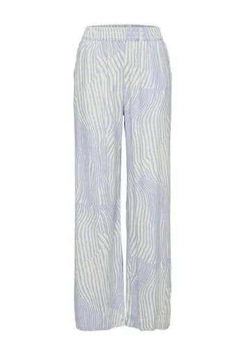 Selected Femme - Pantalon - SLFValencia HW Pant - Blue Heron Pattern