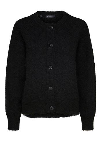 Selected Femme - Cardigan - SLFLulu Knit Short Cardigan - Black