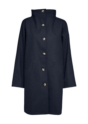 Selected Femme - Coat - SLFVinni Wool Coat - Dark Sapphire
