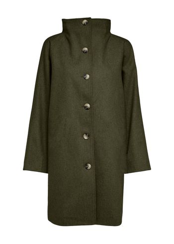 Selected Femme - Coat - SLFVinni Wool Coat - Ivy Green
