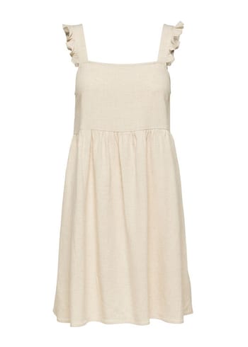 Selected Femme - Robe - SLFIda SL Short Dress - Sandshell