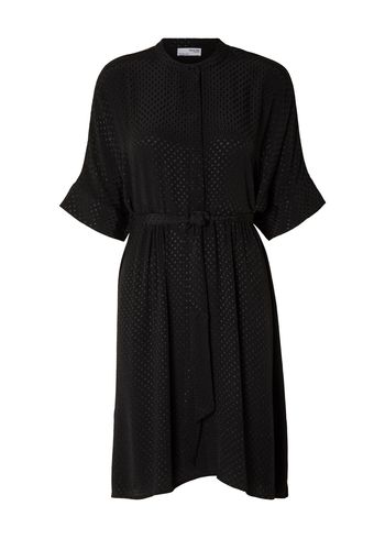 Selected Femme - Abito - SLFIrene-Viola SS Short Dress - Black