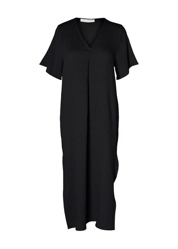 Selected Femme - Vestir - SLFMaurine SS Oversize Tunic Dress - Black