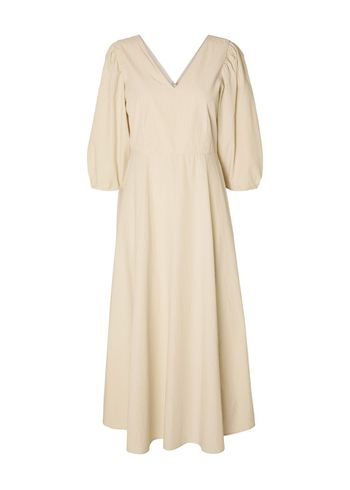 Selected Femme - Kleid - SLFMillie 3/4 Striped Ankle Dress - Birch