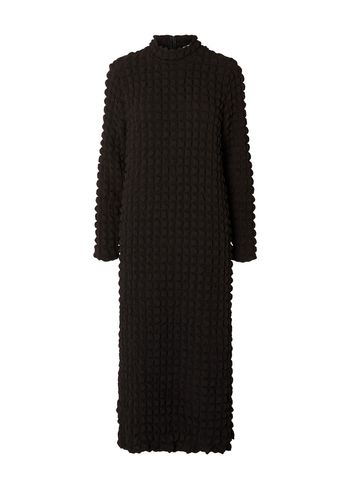 Selected Femme - Abito - SLFMonika LS High Neck Dress EX - Black