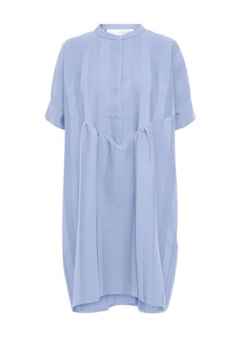 Selected Femme - Klänning - SLFViola SS Oversize Dress - Blue Heron