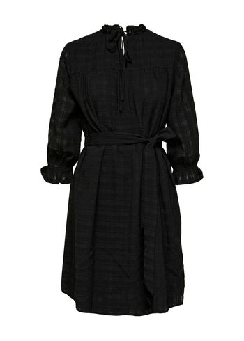 Selected Femme - Vestir - SLFinna 3/4 Short Dress - Black