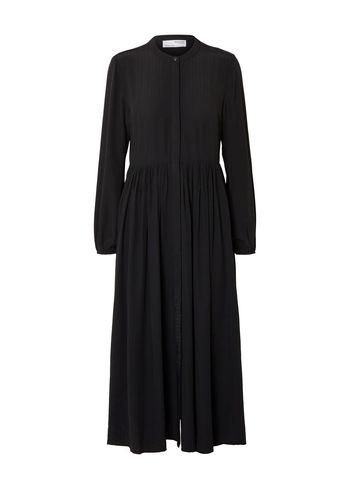 Selected Femme - Jurk - SLFLouie-Olivia LS Midi Dress - Black
