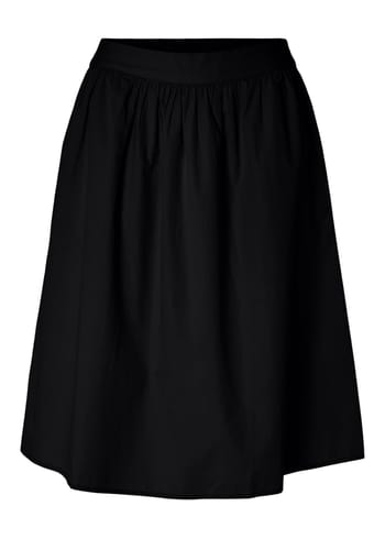 Selected Femme - Saia - SLFBlair-Malinda HW Midi Skirt - Black