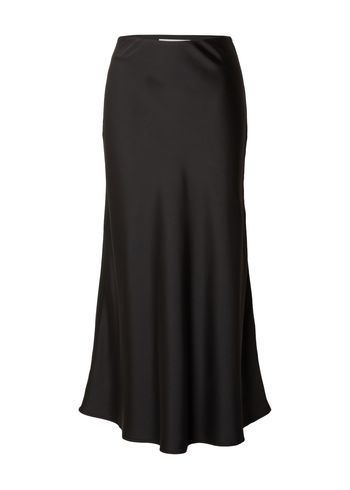 Selected Femme - Rok - SLFLena HW Ankle Skirt - Black