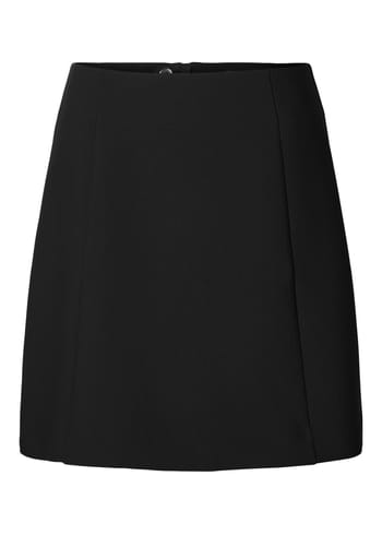 Selected Femme - Kjol - SLFRita MW Short Skirt - Black