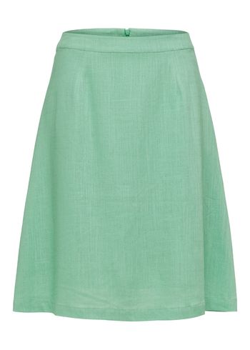 Selected Femme - Kjol - SLFViva HW Short Skirt - Absinthe Green