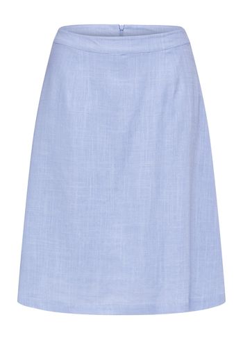 Selected Femme - Saia - SLFViva HW Short Skirt - Blue Heron