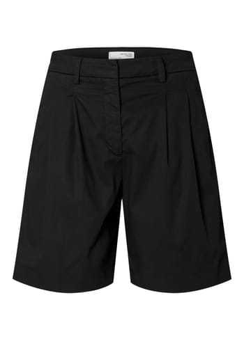 Selected Femme - Pantaloncini - SLFMerla HW Shorts - Black