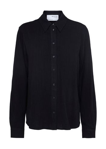 Selected Femme - Paita - SLFViva LS Shirt NOOS - Black