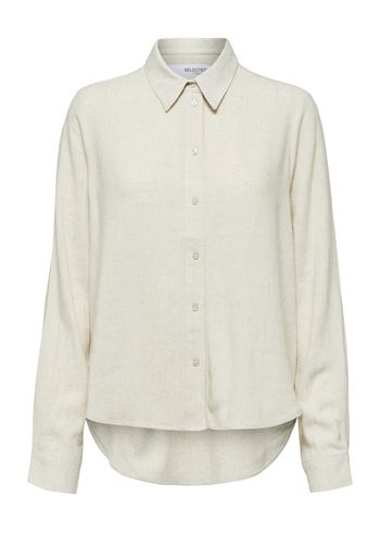 Selected Femme - Shirt - SLFViva LS Shirt NOOS - Sandshell