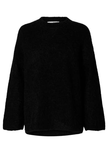 Selected Femme - Strik - SLFGabella LS Knit Hign-Neck NOOS - Black