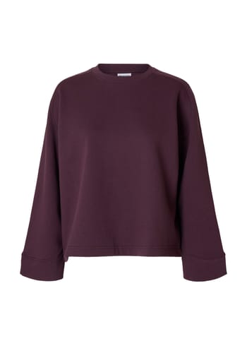 Selected Femme - Sweat-shirt - SLFTabby LS Raglan O-neck Sweat - Plum Perfect