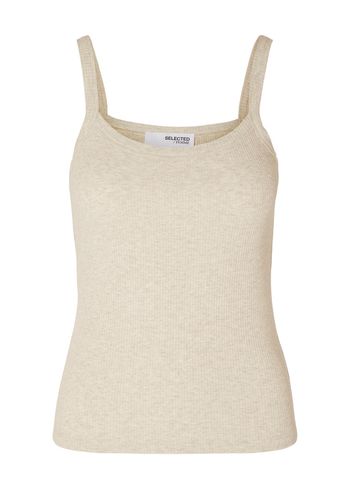 Selected Femme - Topp - SLFCelica Anna Strap Tank Top - Oatmeal