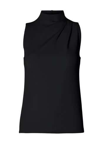Selected Femme - Início - SLFFenja SL Neck Top - Black