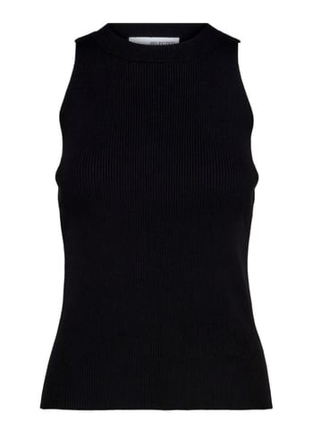 Selected Femme - Top - SLFSolina SL Knit Top - Black