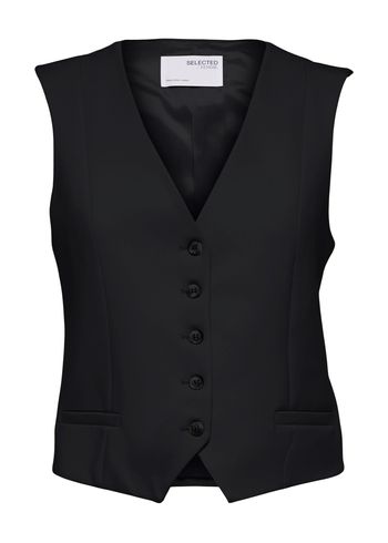 Selected Femme - Väst - SLFRita Vest - Black