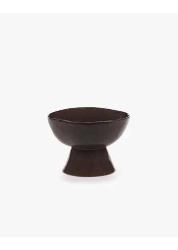 Serax - Bowl - High Bowl On Foot La Mère - Ebony L