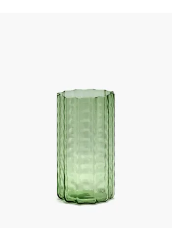 Serax - Vaso - Vase 01 Waves - Green Transparant 01