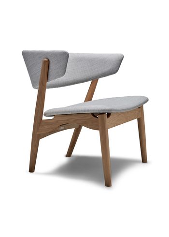 Sibast Furniture - Lounge stol - Sibast No.7 Lounge Chair | Full Upholstery - White Oiled Oak / Remix 123