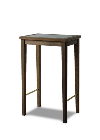 Sibast Furniture - Sidebord - Sibast No.1 Sidetable - Dark Oiled Oak / Black Glass
