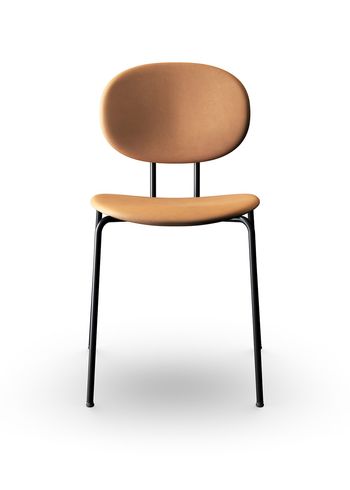 Sibast Furniture - Chaise à manger - Piet Hein Dining Chair | Full Upholstery - Dunes Cognac Leather / Black