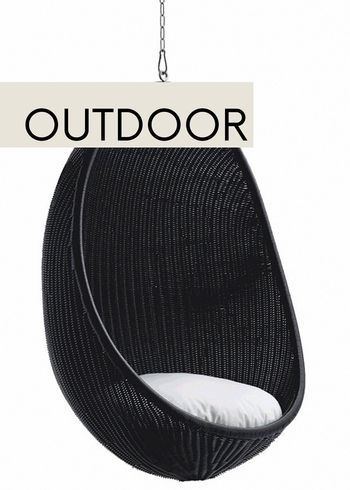 Sika - Riipputuoli - Hanging Egg Chair Exterior - Outdoor model - Matt Black