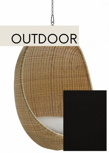 Sika - Stolsdyna - Custom cushion for Hanging Egg - Exterior (Outdoor) - Tempotest Black