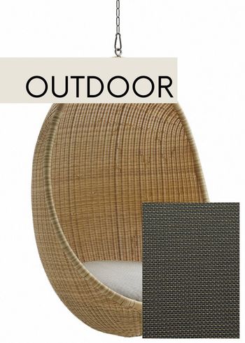 Sika - Stoelkussen - Custom cushion for Hanging Egg - Exterior (Outdoor) - Tempotest Michelangelo Taupe