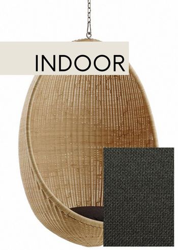 Sika - Coussin - Tailor-made cushion for Hanging Egg Chair - Rattan - Dark Grey