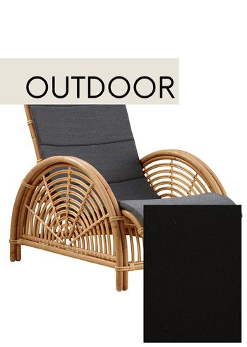 Sika - Cushion - Custom cushion for Paris Chair - Exterior - Tempotest Black