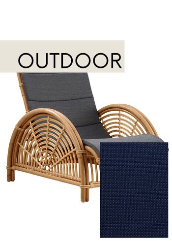 Sika - Cushion - Custom cushion for Paris Chair - Exterior - Tempotest Michelangelo Dark Blue