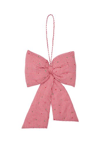 Sissel Edelbo - Vánoční ozdoby - Bow Decoration - Gingham Checks