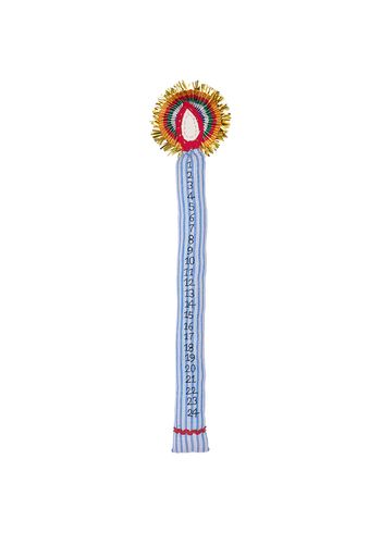 Sissel Edelbo - Christmas Ornaments - Calendar Light - Blue Stripes