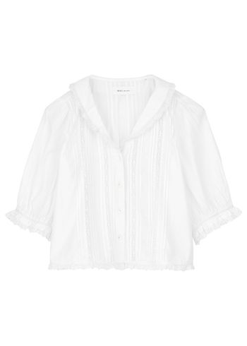 Skall Studio - Blouse - Magnolia Short Sleeve Blouse - Optic white