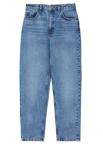 Skall Studio - Kuoritut tomaatit - Allison Cropped Jeans - Worn mid blue