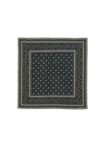 Skall Studio - Tørklæde - Skall Classic Scarf 90x90 - Black/Oatmeal